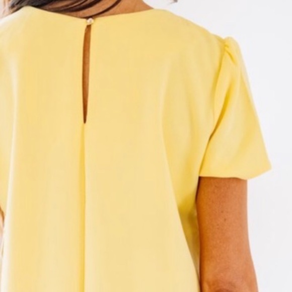 She + Sky Shift Yellow Dress - Picture 3 of 7